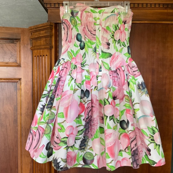 Smodata Italian Tropical Fruit Dress, Size 6(Italian size 42) - Picture 7 of 12